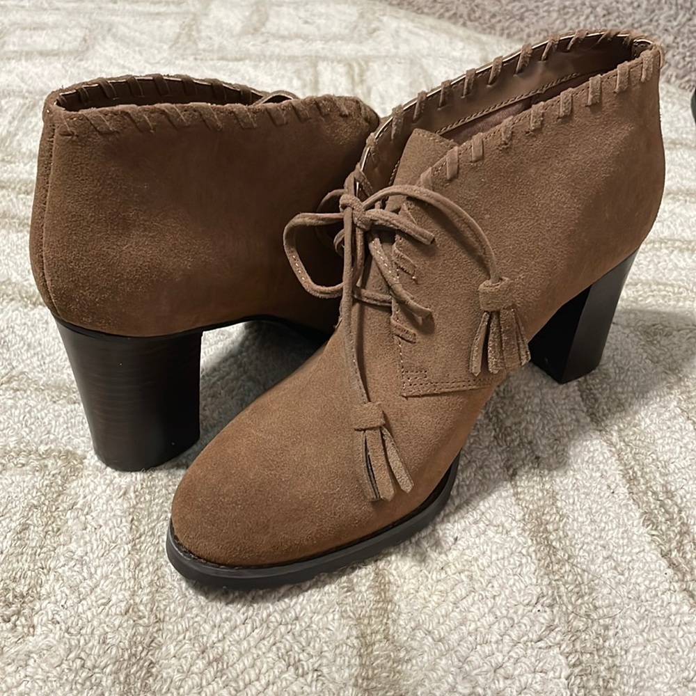Tan Ralph Lauren High-heel Booties